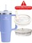 Quencher 40 Oz 1.18 Uyumlu Pipetli Termos Sızdırmaz Kapak Seti – Pipet Hediyeli - %100 Sızdırmaz Krem Pipetli Kapak 1