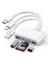5in1 USB Type-C & Lightning & Micro & USB Flash Çıkışlı Otg U Disk Sd Tf Kart Okuyucu Veri Aktarıcı Hub 1