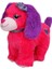 Renkli Peluş Köpek 25 Cm. - Koyu Pembe 1