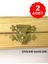 2 adet No:2 Tavla klips 26x18 mm kutu kapak kilit ahşap kilidi sarı 1