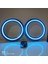 Dokunmatik Kumandalı 20 cm Rgb Neon Işıklı Midrange Hoparlör Kapağı Içi Boş 1 Takım (2 Adet) 3