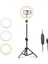 10 Inch Youtuber LED Işıklı Halka Telefon Tutuculu 10 Inch 26 cm Selfie/yayıncı/makyaj Işığı 210 cm Tripod F08 1