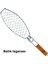 Paslanmaz Çelik Balık Izgara Teli Ahşap Saplı 30X13 cm Izgara Alanı - 318G 1