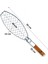Paslanmaz Çelik Balık Izgara Teli Ahşap Saplı 30X13 cm Izgara Alanı - 318G 2