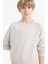 Erkek Çocuk Bisiklet Yaka Basic Düz Okul Sweatshirt E8415A825AU 1