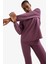 fit Oversize Geniş Kalıp Yarım Fermuarlı Dik Yaka Modal Sporcu SWEATSHIRT D7126AX25AU 5