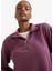 fit Oversize Geniş Kalıp Yarım Fermuarlı Dik Yaka Modal Sporcu SWEATSHIRT D7126AX25AU 6
