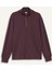 fit Oversize Geniş Kalıp Yarım Fermuarlı Dik Yaka Modal Sporcu SWEATSHIRT D7126AX25AU 9