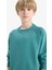 Erkek Çocuk Bisiklet Yaka Basic Düz Okul Sweatshirt E8415A825AU 4