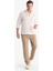 Relax Fit Kısa Paça Keten Görünümlü Beli Bağcıklı Lastikli Cepli Pantolon E4790AX25AU 3