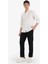 Relax Fit Kısa Paça Keten Görünümlü Beli Bağcıklı Lastikli Cepli Pantolon E4790AX25AU 3
