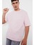 Loose Fit Bisiklet Yaka Baskılı Kısa Kollu Tişört F5732AX25AU 1