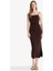 Bodycon Vücudu Saran Askılı Midi ELBISE F9503AX25HS 1
