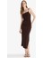 Bodycon Vücudu Saran Askılı Midi ELBISE F9503AX25HS 2