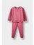 Kız Bebek 2'li Takım İçi Yumuşak Tüylü Sweatshirt Eşofman Altı 1