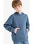 Erkek Çocuk Basic Düz Kapüşonlu Okul Sweatshirt E9558A825AU 1