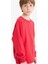 Erkek Çocuk Bisiklet Yaka Basic Düz Okul Sweatshirt E8415A825AU 1