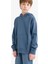 Erkek Çocuk Basic Düz Kapüşonlu Okul Sweatshirt E9558A825AU 3