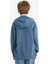 Erkek Çocuk Basic Düz Kapüşonlu Okul Sweatshirt E9558A825AU 6