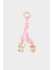 Kadın Pembe İpli Kalp Kurdele Charm Anahtarlık F1722AXNS 1