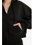 Cropped Fit Kapüşonlu Kalın Fermuarlı Sweatshirt Z7069AZ25WN 5