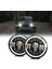 Kafatası Yuvarlak LED Far, 7 Inç LED Far Lambası Offroad Işık Açısı Gözler Jeep Wrangler Jk Tj Lj Cj Hummber H1 H2 Için (Yurt Dışından) 2