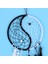 El Yapımı Yin Yang Dream Catcher Dairesel Net Tüyler Boncuklu Duvar Araba Asılı Dekorasyon Süsleme Zanaat Hediye, Siyah ve Beyaz (Yurt Dışından) 3