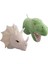 2 Parça Dinozor Kafası Duvar Süsleri 3D Sevimli Çocuk Odası Oturma Odası Bebek (Yurt Dışından) 3