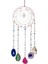 Akik Dream Catcher Doğal 7 Çakra Renkli Taş Bahçe Oturma Odası Dekorasyon Rüzgar Çanı Duvar Dekor (Yurt Dışından) 1