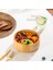 2074 Küçük Boy Doğal Bambu Salata Kasesi 18CM 1