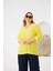 Büyük Beden Pul Payet Detay Bluz Sarı 1