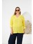 Büyük Beden Pul Payet Detay Bluz Sarı 2