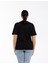 Murphy Bisiklet Yaka %100 Organik Pamuk Büyük Beden T-Shirt Siyah 2
