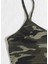 Kadın Kamuflaj Desenli Askılı Crop Top ve Şortlu Gecelik Takım 4