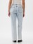 Kadın Mavi Mid Rise '90S Loose Jean Pantolon 4