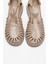 Anıel Bej Kadın Dolgu Topuklu Sandalet 2