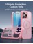 Iphone 16 Pro Max Halolock Magsafe Hybrid Silikon Kılıf Buzlu Pembe + Ekran Koruyucu Set 2
