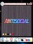 Antısocıal Yazılı Araç Sticker – Minimal ve Tarz Tasarım 1