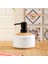 3125 Banyo ve Mutfak Sıvı Sabunluk 350ML Beyaz-Ahşap 1
