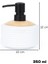 3125 Banyo ve Mutfak Sıvı Sabunluk 350ML Beyaz-Ahşap 3