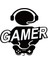 Gamer Sticker (Oto-Motor-Laptop-Duvar-Dekor) 10 x 10 cm 1