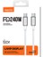 RS42CC Lamp Display Serisi Type-C To Type-C Pd 240W Hızlı Şarjlı Data ve Şarj Kablo 1.5m Gümüş 2