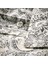 Rodgersıa Nevresim Seti 150 x 200 - 50 x 60 cm Gri Beyaz Desenli Tek Kişilik 4