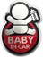 Bebek Araba Etiketi Bebek Gemide Araba Alüminyum Etiket Nissan X-Traıl Qashqai Skoda Octavia Fabia Renault Clio B (Yurt Dışından) 1