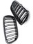 Çift Araba Izgarası Çift Hatlı Ön Böbrek Bmw F15 F16 X5 X6 F85 F86 X5M X6M 2014-2018 Yedek Yarış Izgaraları (Yurt Dışından) 3