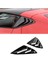 Chevrolet Corvette C8 2020-2023 Araba Arka Üçgen Pencere Panjurları Üçgen Güneşlik Modifiye Siyah (Yurt Dışından) 4