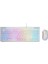 KM-R57 Seraphic Beyaz Rgb Oyuncu Multmedia Klavye ve 12800 Dpi Mouse Gaming Set 1