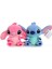 Lilo And Stitch 20 cm Sevimli Peluş Oyuncak 2 Karakter Mavi Pembe Stich ve Lilo Ördek 1