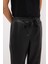 Beli Lastikli Deri Pantolon Siyah 15343139001 3