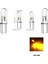( 4 x Adet ) 1 Set T5 1.2W LED Mini Dipsiz Ampul Sarı 12V (1.2W Mini Dipsiz Ampul LED Kristal Cam Sarı) 1